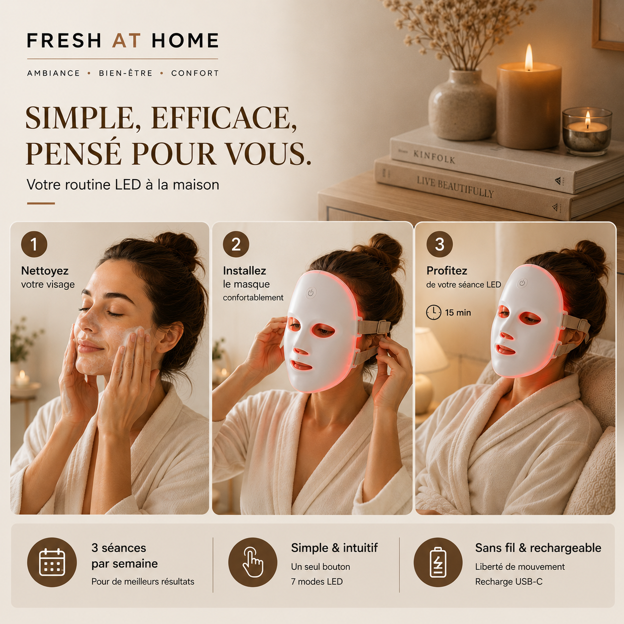 Masque LED Éclat™