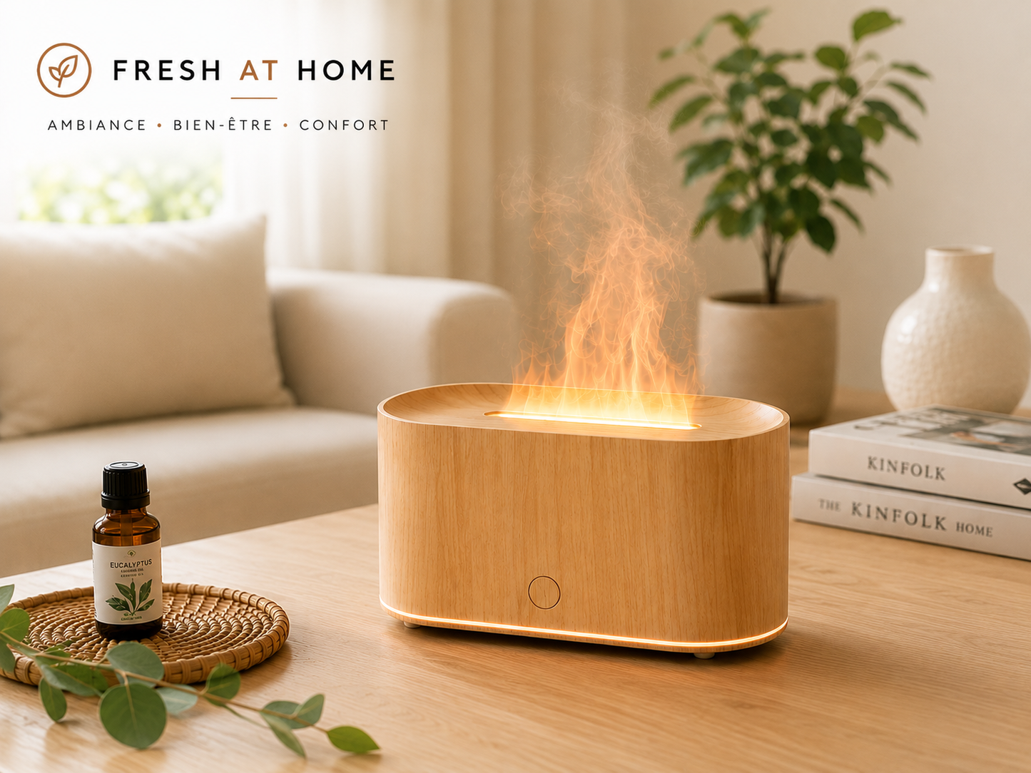 Flame Effect Diffuser – Cozy & Relaxing Ambiance