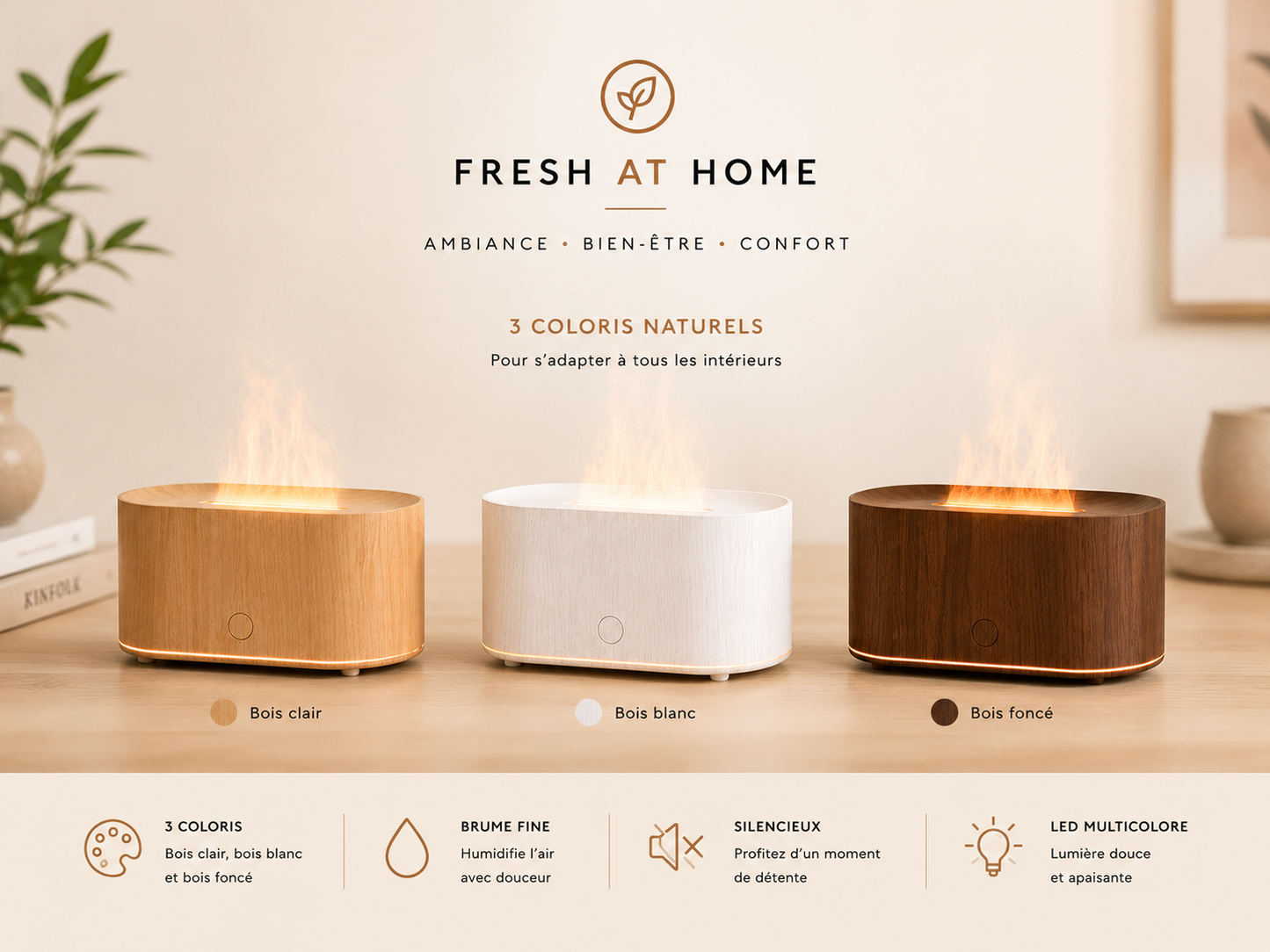 Flame Effect Diffuser – Cozy & Relaxing Ambiance