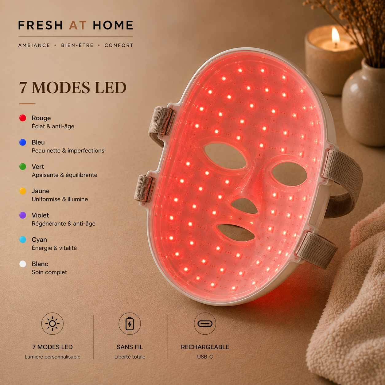 Masque LED Éclat™